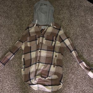 Modern Amusement Hooded Flannel